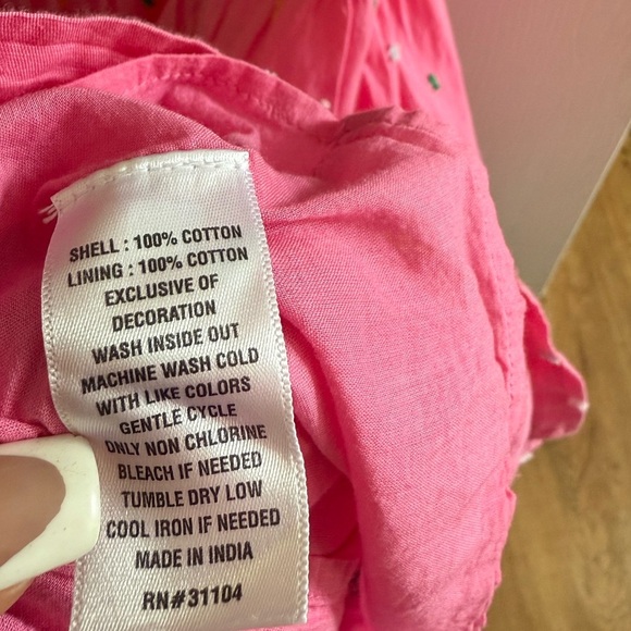 NEW NWT Belk Crown & Ivy Pink Plus Size Dress with Embroidered Details - Picture 7 of 7